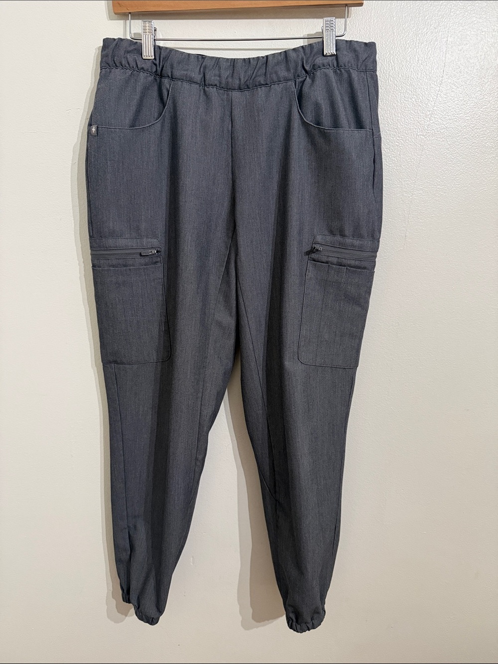 Figs Womens Technical Collection Cargo Jogger Scrub Pants Gray Medium
